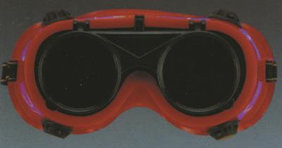 red round front lens