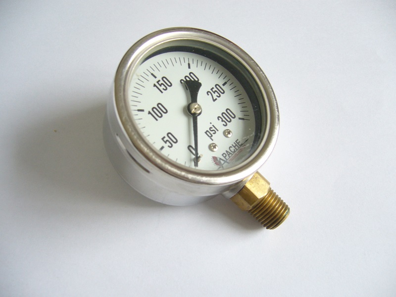 brass connector pressure gauge