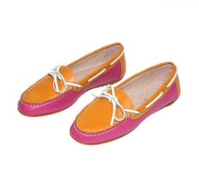 Double color all match simple  lace anti skid flat loafer.jpg