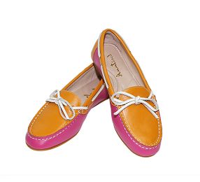 Dougle color all match simple  lace anti skid flat loafer.jpg