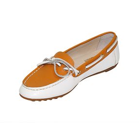 Double color all match simple lace anti skid flat loafer.jpg