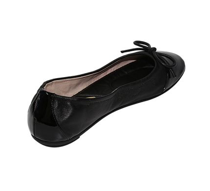 black cute round head comfortable anti skid lace leather loafer.jpg