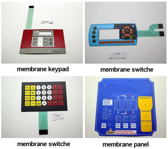 2.54Mm Zif Connector Custom Embossed Key Non-Tactile Feedback Poly Dome Membrane Switch Keypad