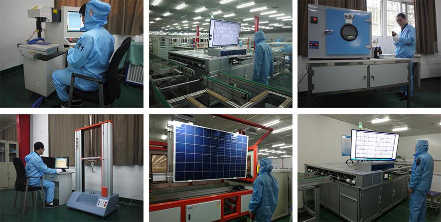 solar panel QC inspection