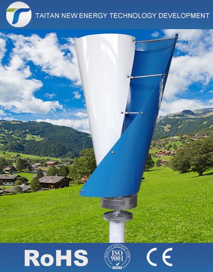small vertical shaft helical maglev wind driven generator
