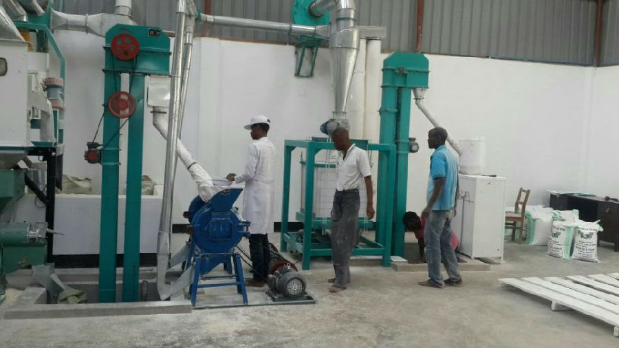 Uganda 5tpd super fine flour corn grinder mill machine maize milling equipment