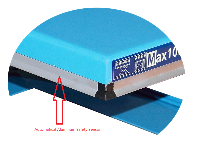 U lift table Aluminum Safety sensor.png