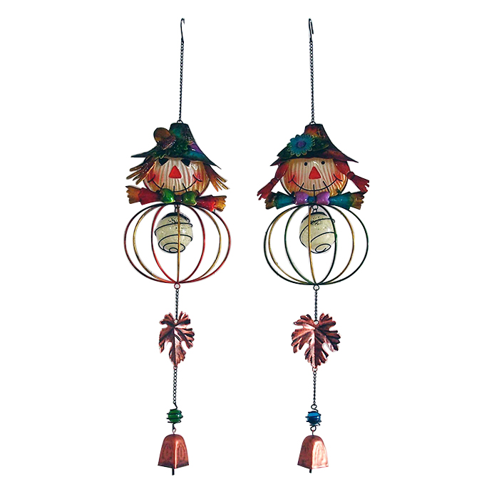 Metal Glass Scarecrow Wind Chimes