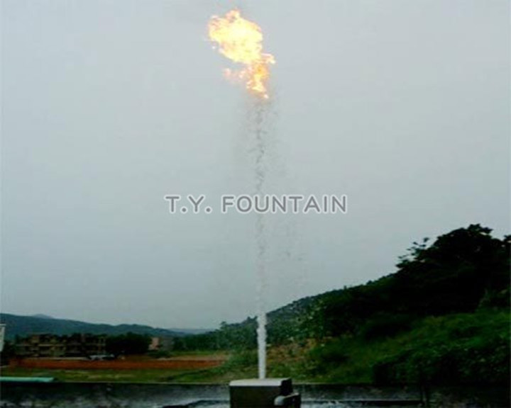 Fire fountain design