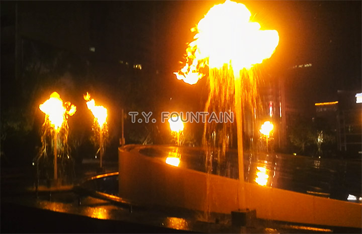 Fire fountain project