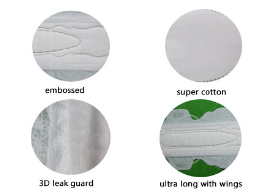 disposable cottony sanitary napkin 240mm.png