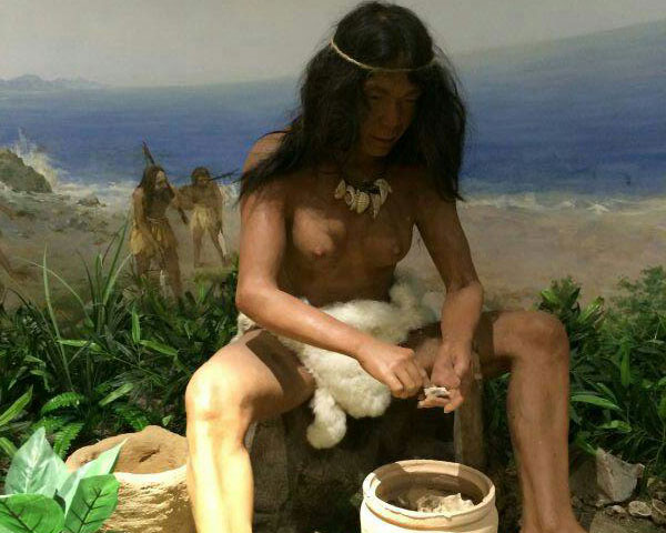 Ancient caveman wax statue suppliers
