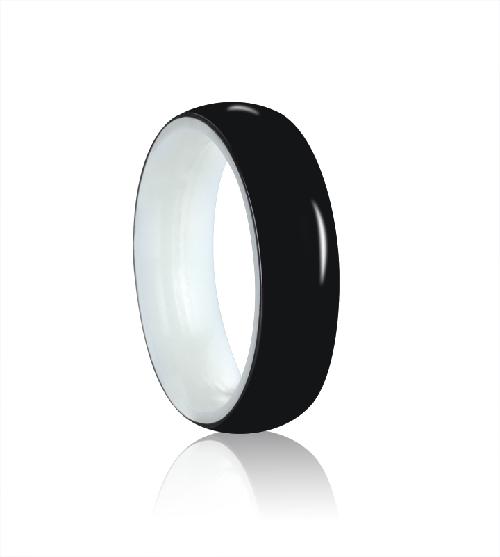 New design carbon fiber fake finger ring bracelet for women and men with different color of luminous and plating color