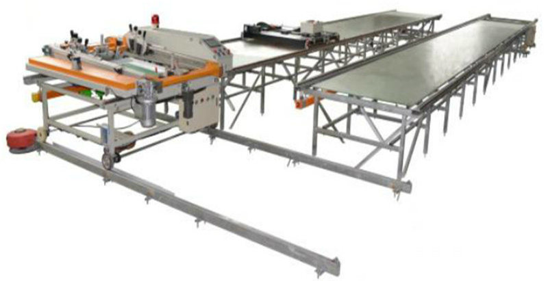 TM-Z7 Fully Automatic Multicolor Running Table Large Screen Printing Machine