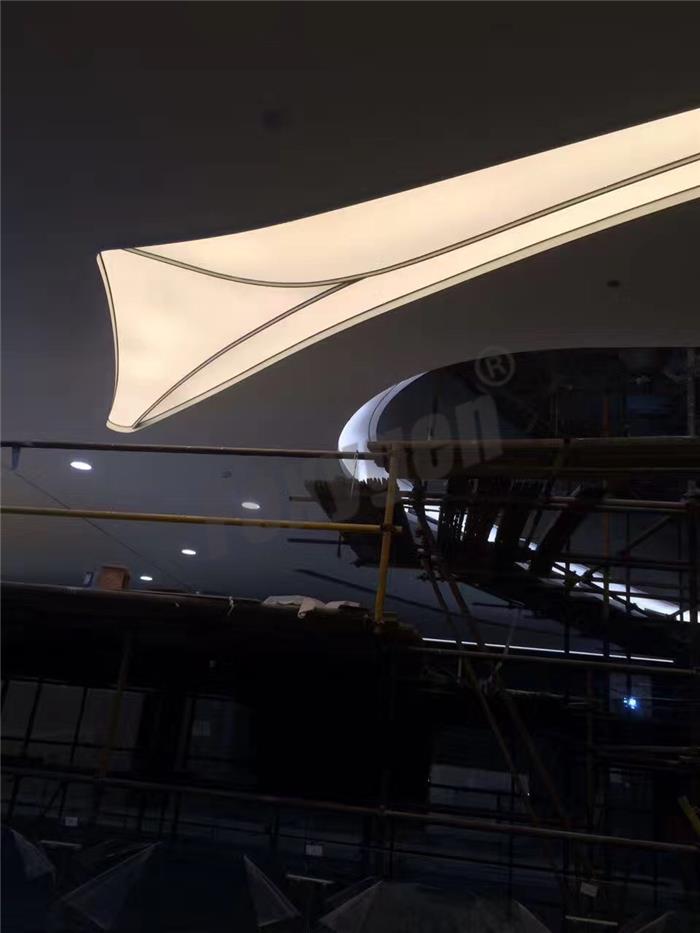 Same As Barrisol And Clipso Translucid 5 Meters Width Stretched LED Ceiling Fabric