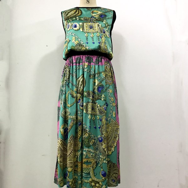 Vintage Print Dress 1
