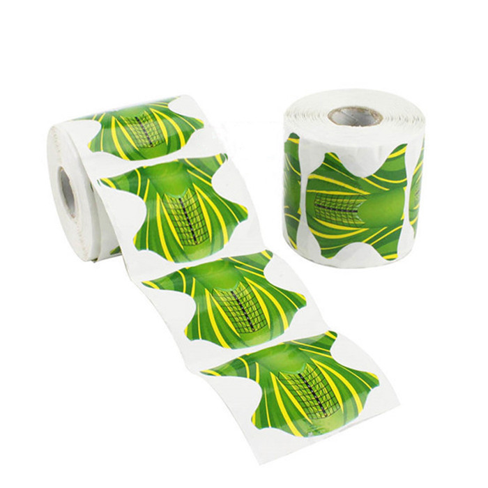Green-acrylic-square-butterfly-nail-extension-forms.jpg