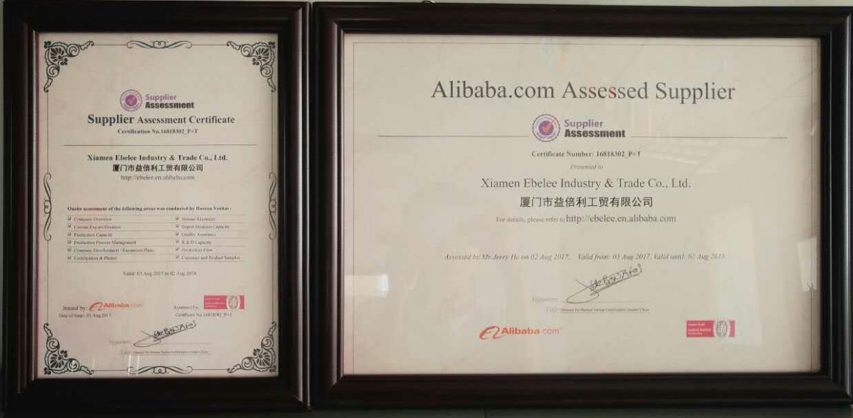 Alibaba gold supplier and BV test report