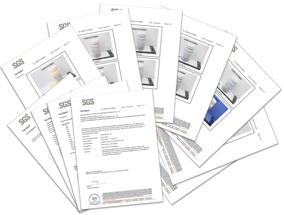 Print ink test report-SGS Print ink test report-SGS