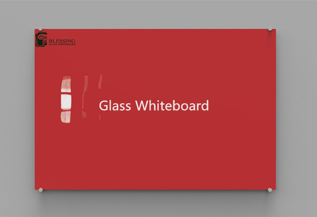 red glass dry erase board