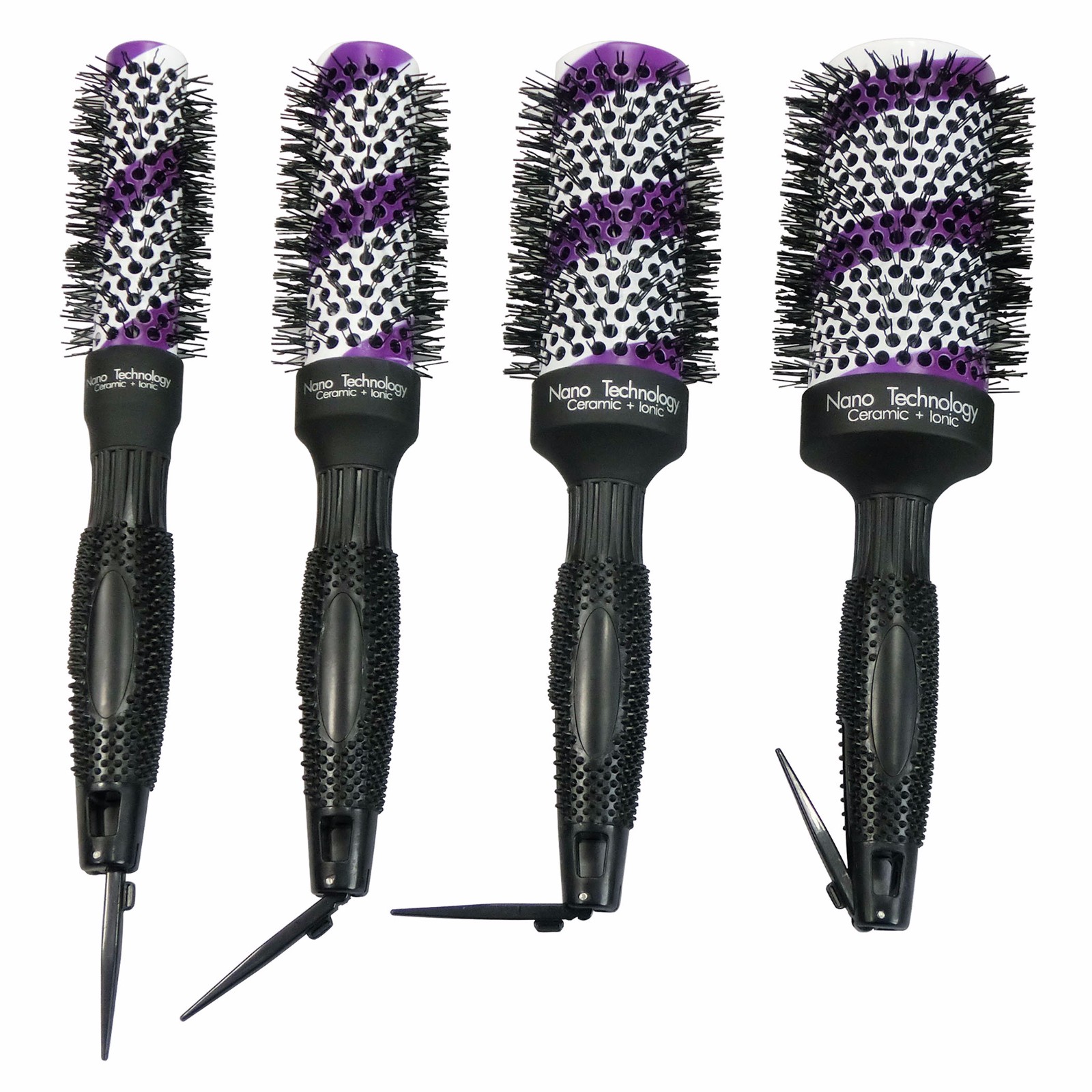 Change Color Ceramic Bristle Roller Hairbrush for Staightening Hair