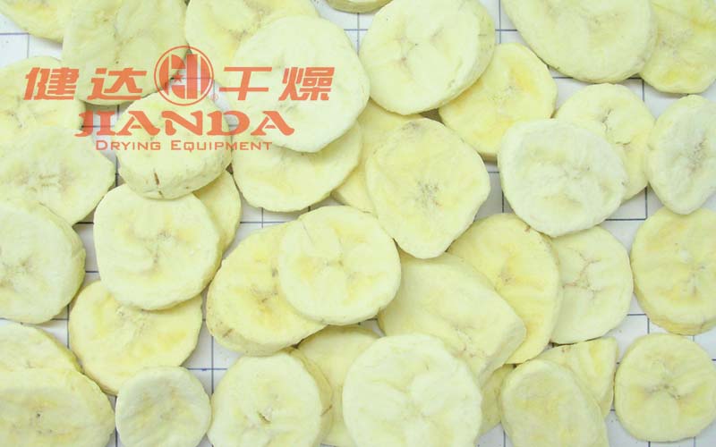 Freeze dried banana slices