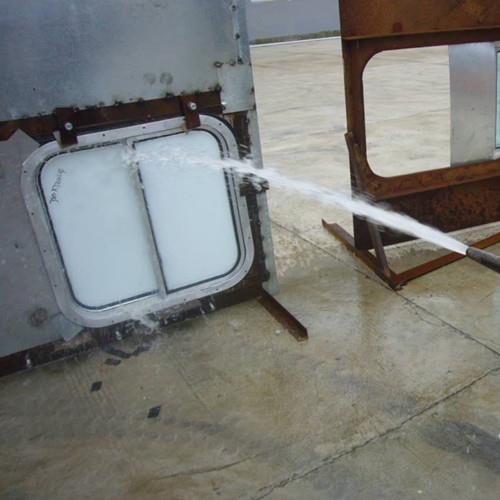 marine sliding window hose test