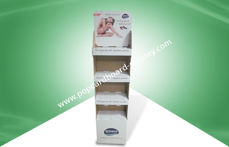 China Eco-Friendly POP Cardboard Retail Displays With TV Screen On Top Header supplier