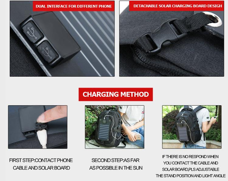 Waterproof Solar Backpack