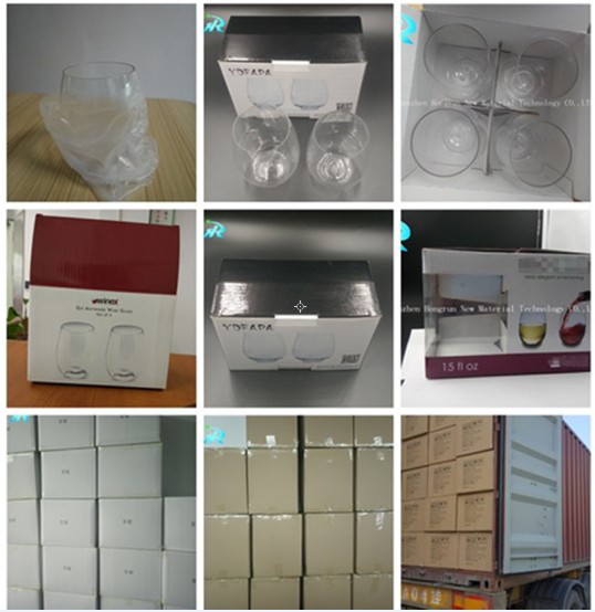 China PET wine glasses