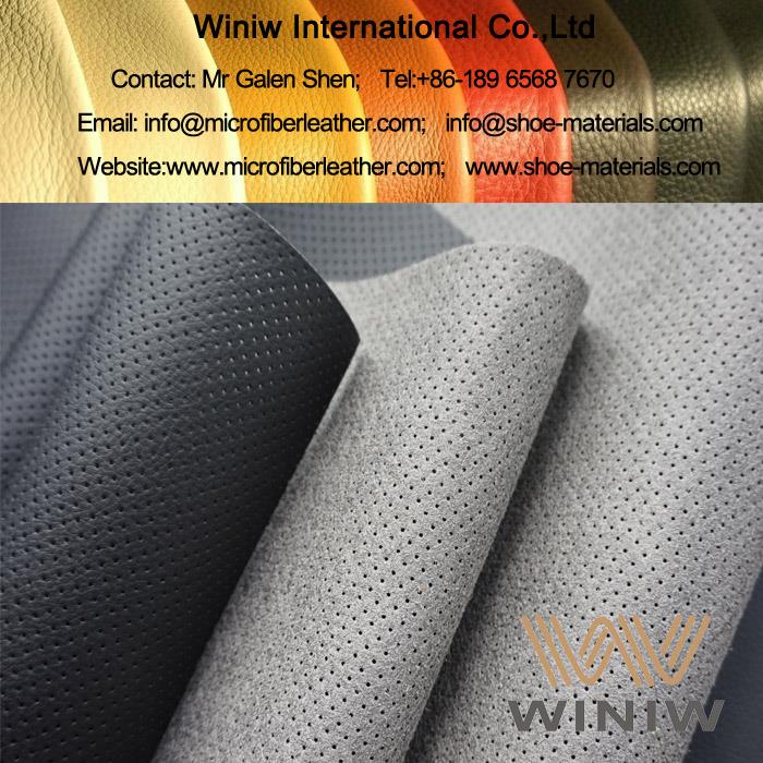 perforated auto leather microfiber synthetic leather