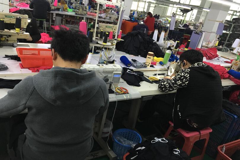 sewing production department