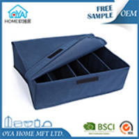 Pretty Blue Canvas fabric storage bin with handle2721.png