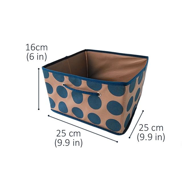 Wave Point Non Woven Fabric Storage Box With Handle