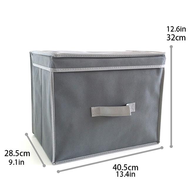 Non Woven Fabric Foldable Storage Boxes With Handle