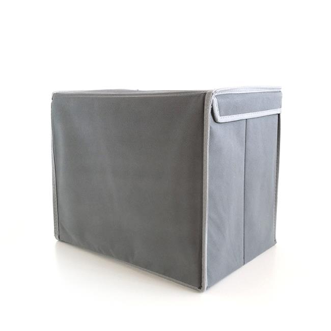 Gray Foldable Storage Bins For Household Organizing 
