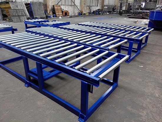 Conveyor racks after fabrication and assembling..jpg