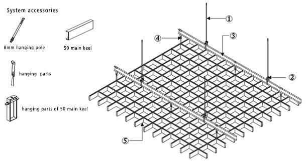 aluminum square grille ceiling-1.jpg