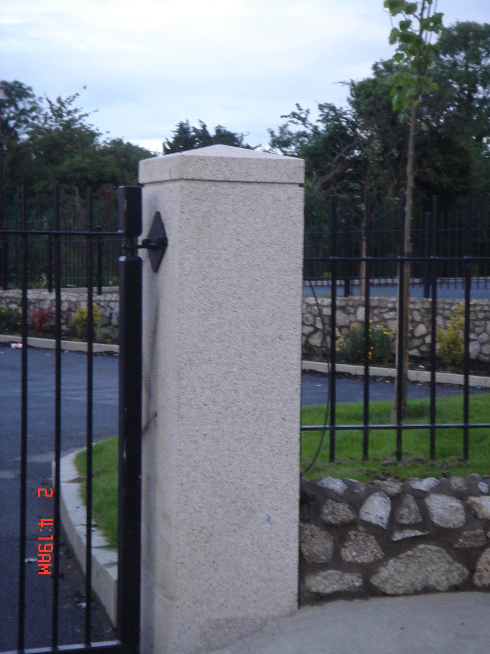 brown garnite gate pillar as best option for front gate.JPG