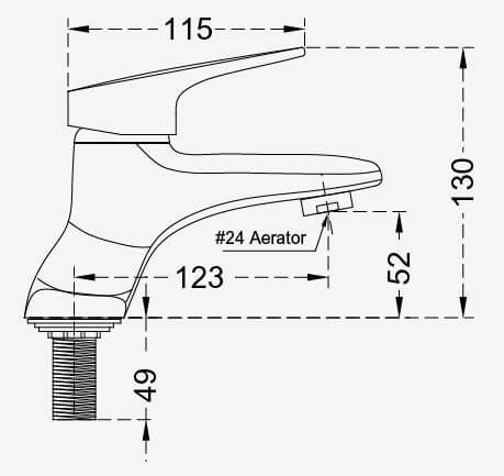 2 hole basin mixer taps design drawing