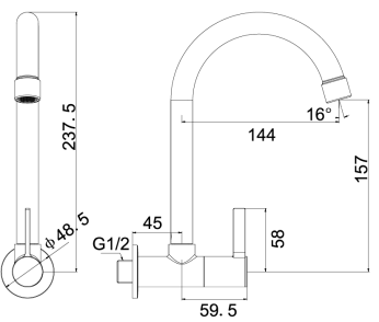 cold water kitchen faucets design drawing