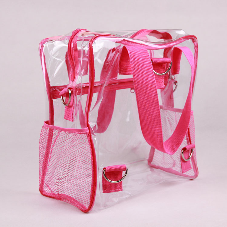 Transparent multifunctional backpack handbag