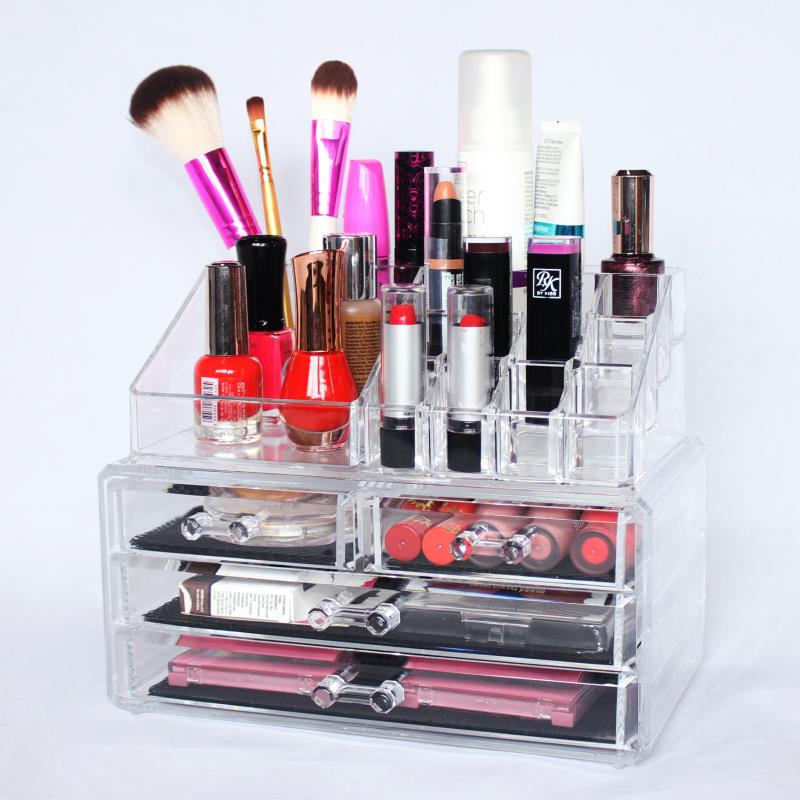 clear acrylic makeup organizer