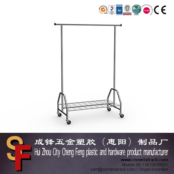 rolling clothes rack