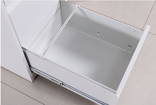 Integrated Full Width Handle 2 Drawer Metal Filing Cabinet
