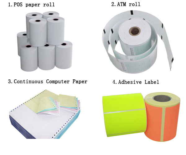POS paper roll/ATM roll/Continuous Computer Paper/Adhesive Label