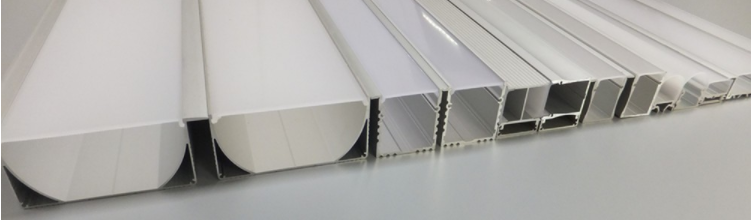 4 inches Aluminium LED profile for pendent light, linear pendent light bar