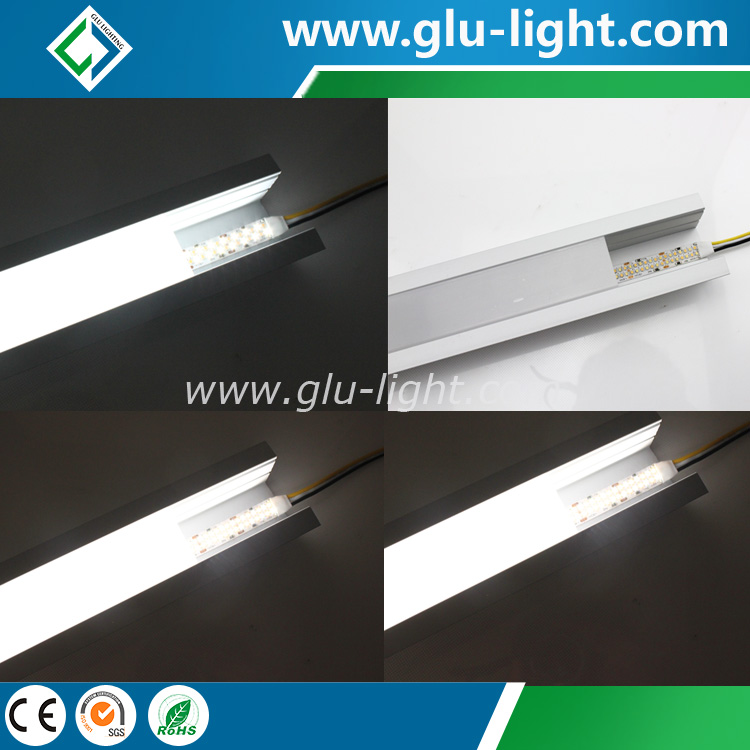 Edge lit Aluminum led profile for led strip, Up and down alu led channel