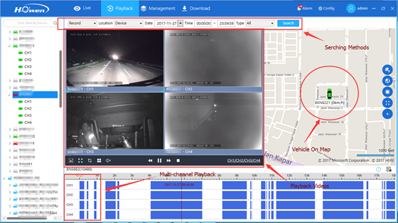 vehicle CCTV Playback