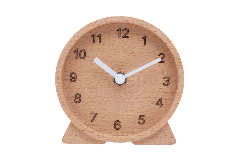Wooden clock table 